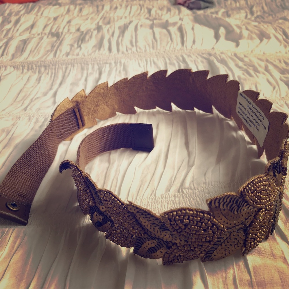 Anthropologie embroidered belt